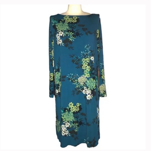 J Jill Wearever Collection Floral Dress | Women's Size Medium - Picture 1 of 4